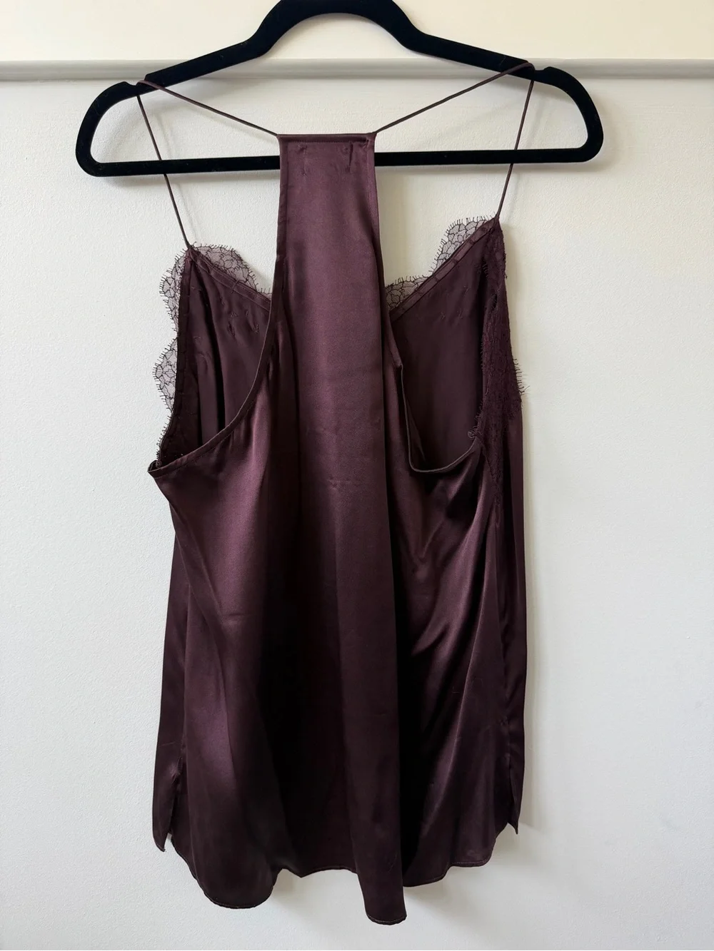 Cami NYC Silk Lace Trim Racerback Camisole, XL - Picture 2 of 3